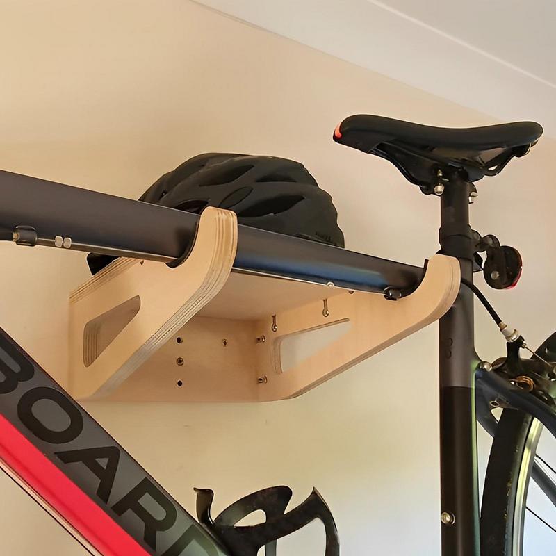 Cycling Gear Wall Organizer - Portabiciclette portabiciclette in legno portabiciclette ganci