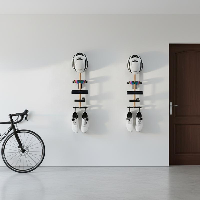 Cycling Gear Wall Organizer - Organizzatore da Scrivania per Bicicletta, Supporto