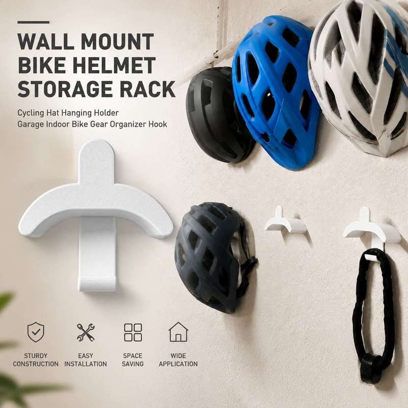 Cycling Gear Wall Organizer - Supporto da Parete per Casco da