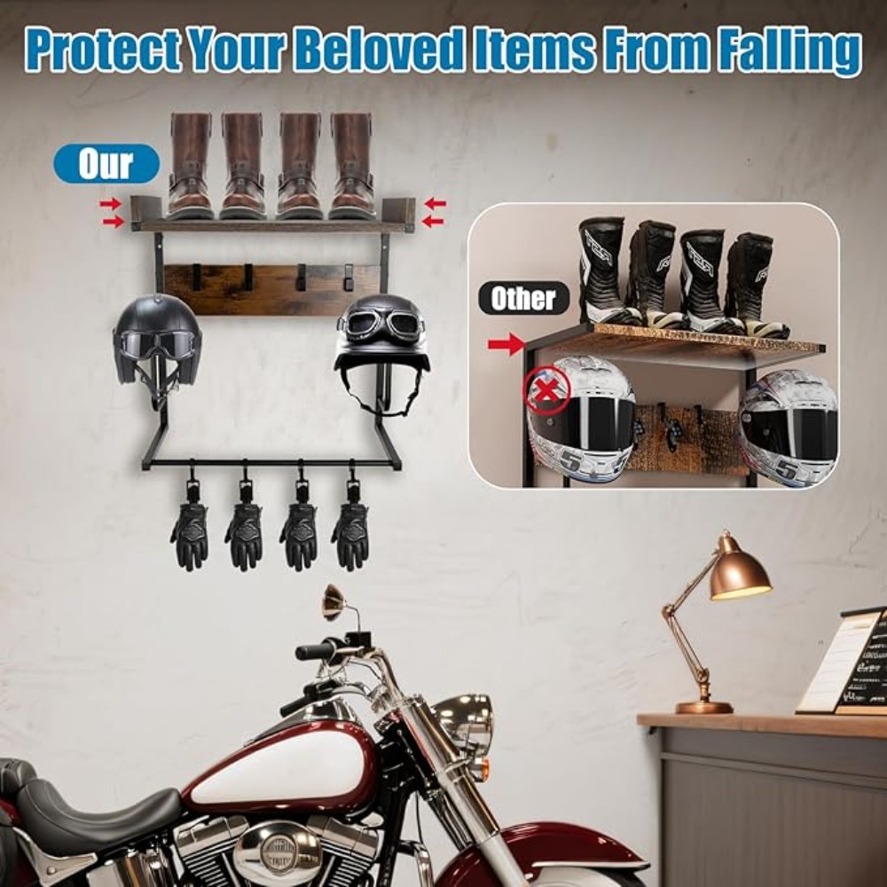 Supporto per Casco da Moto con - Cycling Gear Wall Organizer recensione e prezzo