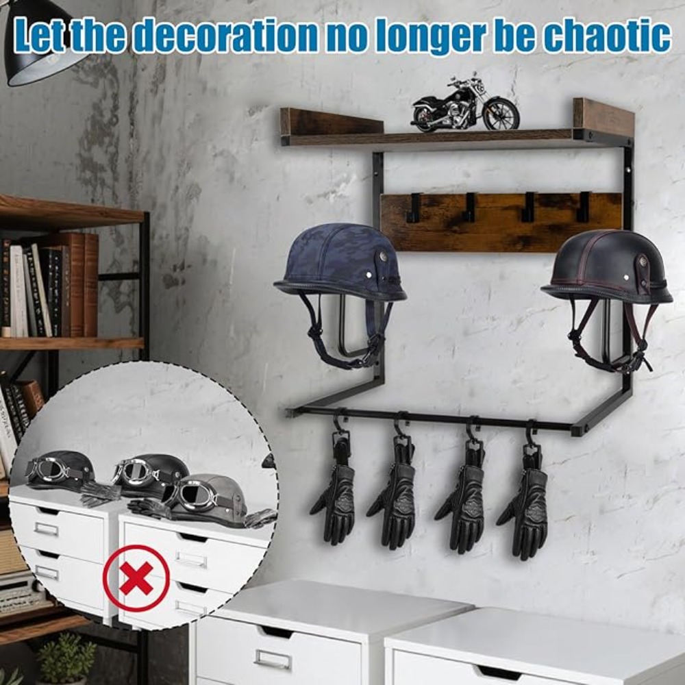 Supporto per Casco da Moto con - Cycling Gear Wall Organizer recensione e prezzo