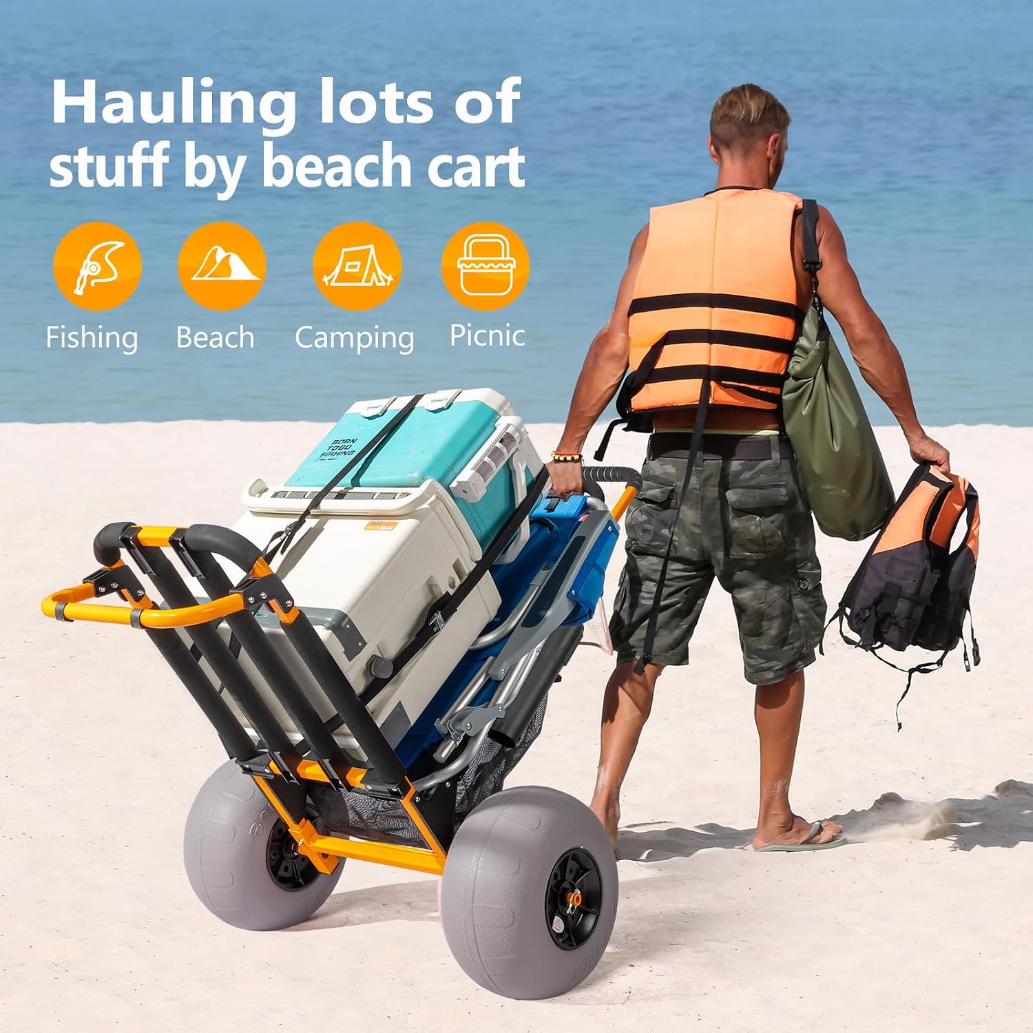 Carrello da pesca da spiaggia  - Water Bottle Holder recensione e prezzo