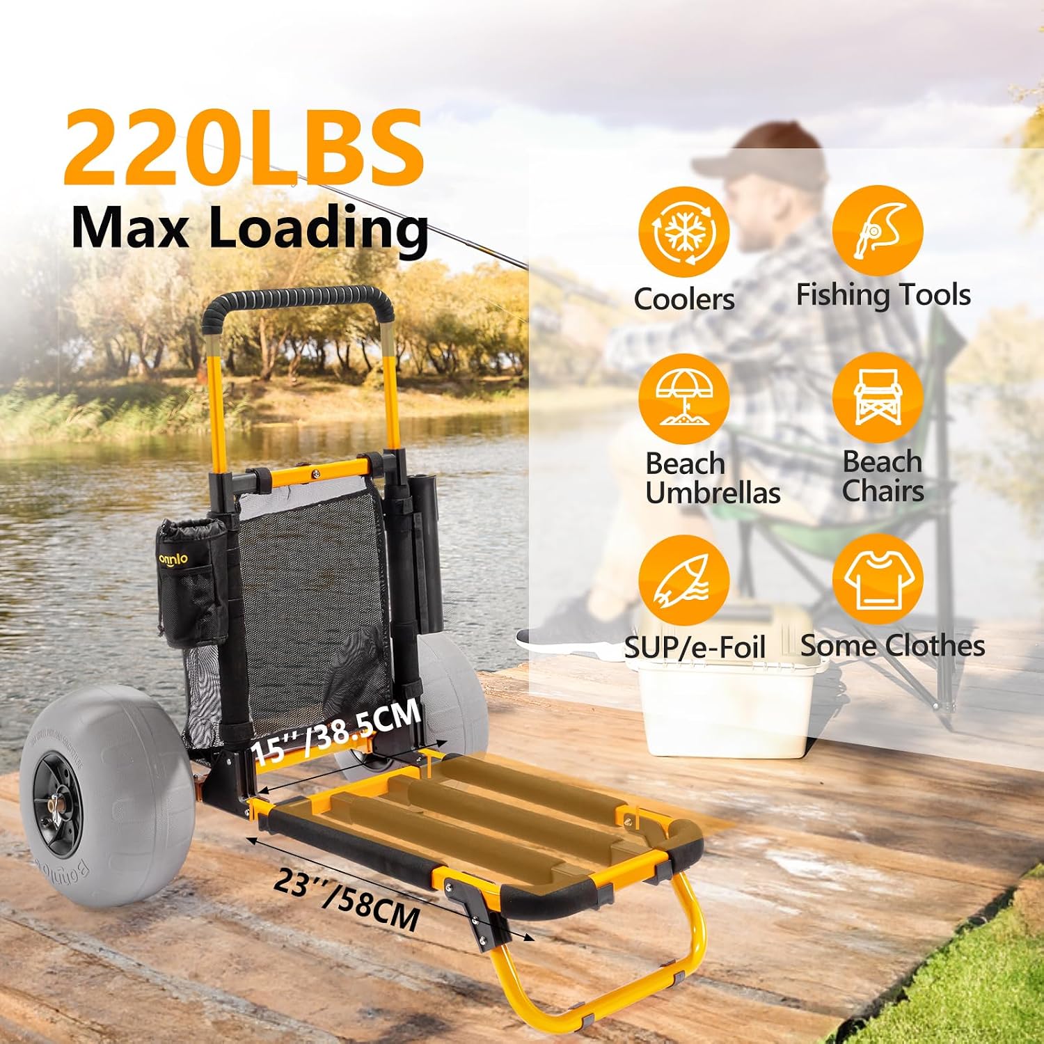 Carrello da pesca da spiaggia  - Water Bottle Holder recensione e prezzo