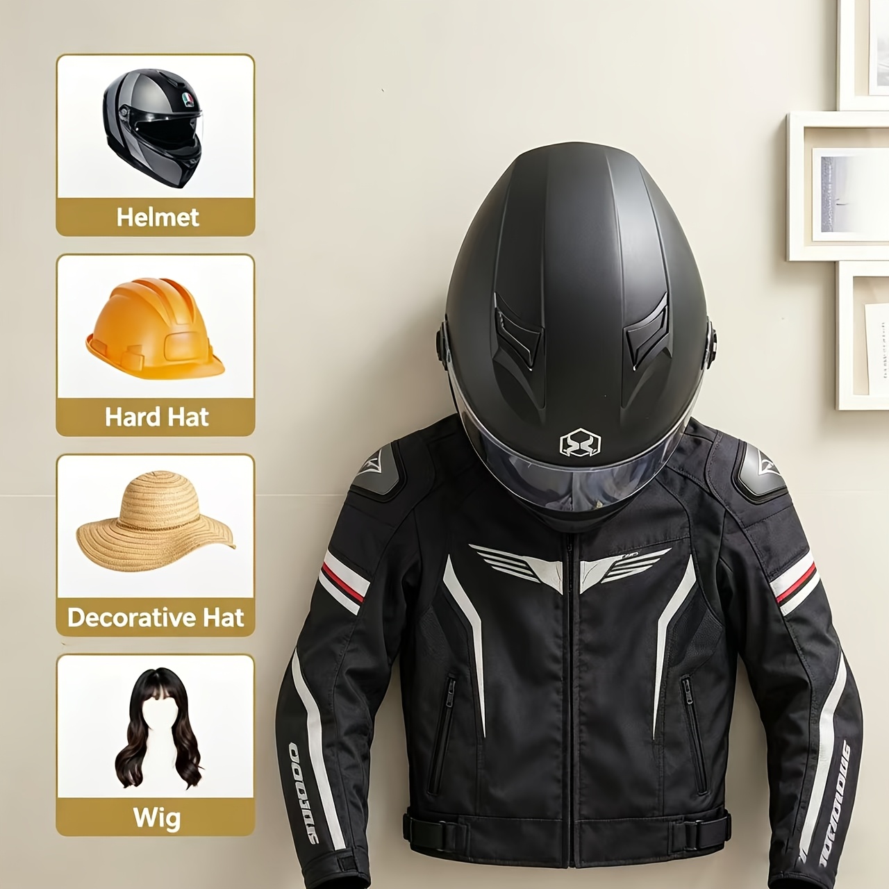 Supporto per Casco da Moto in  - Cycling Gear Wall Organizer recensione e prezzo